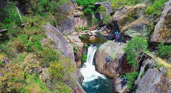 Canyoning à Castro Laboreiroau Nord du Portugal