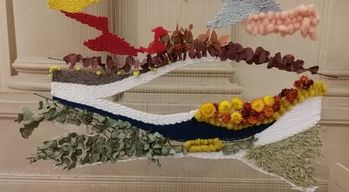 Atelier tissage végétal à Reims