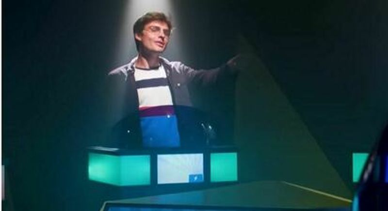 Participation à un blindtest immersif dans un décor de plateau TV à Aix en Provence