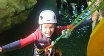 Canyoning au canyon de Ternèze près de Chambéry
