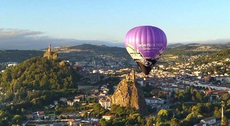 Baptême en montgolfière à la découverte du Puy-en-Velay