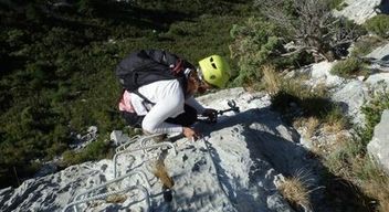 Via Ferrata à Lesquerde dans les Pyrénées orientales près de Perpignan