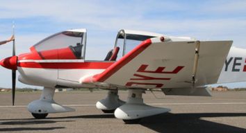 Baptême de l'air en avion au dessus de la plage de Calais