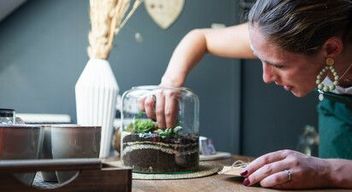 Atelier de création d'un terrarium à Wambrechies près de Roubaix