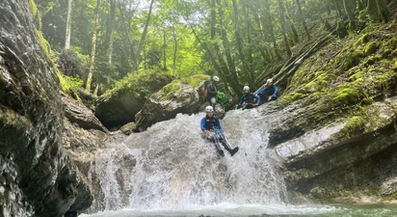 Canyoning à Angon près du lac d'Annecy