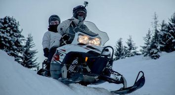 Balade guidée en Moto-Neige à La Plagne