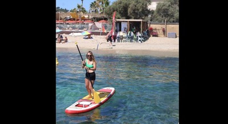 Location Paddle à fenêtre transparente sur la Plage de Pampelonne à Ramatuelle