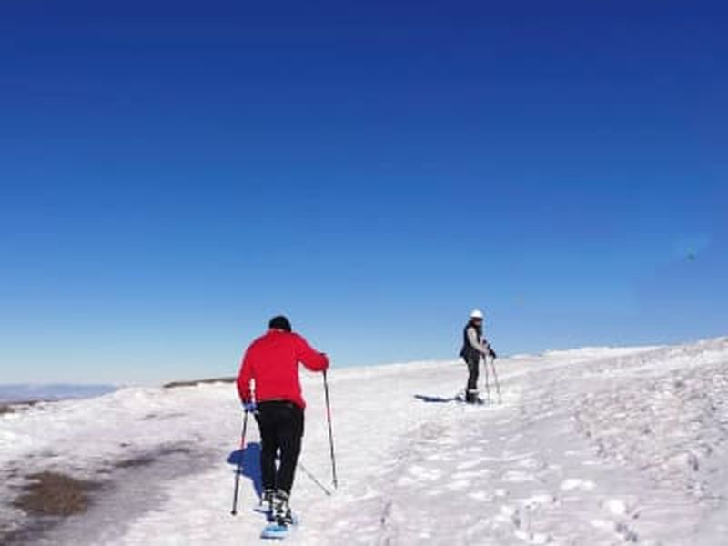 Excursion en raquettes vers le Pico Veleta dans la Sierra Nevada, Grenade