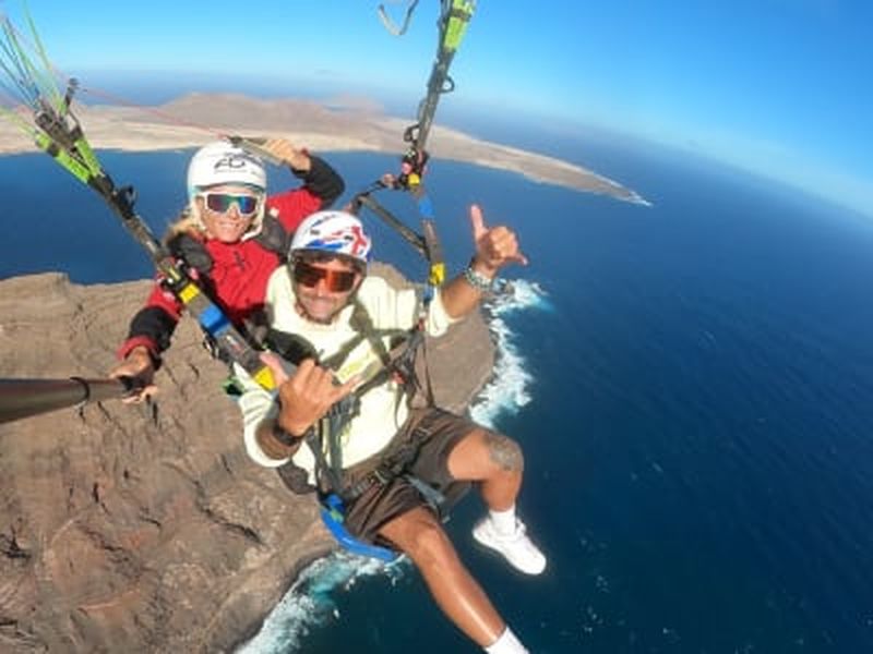 Vol en parapente en tandem au-dessus de Lanzarote