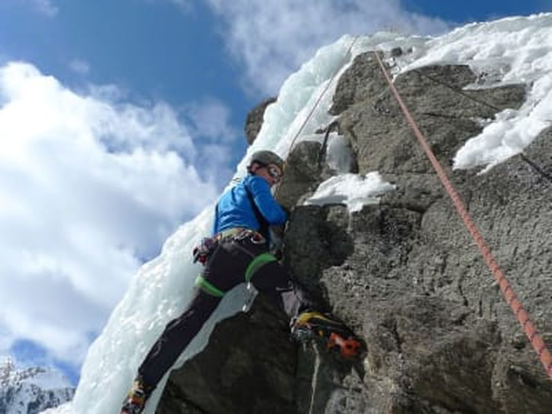 Journée d'escalade de glace à Chamonix