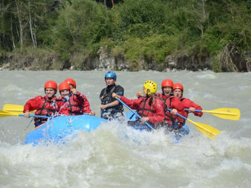 Descente en rafting de l'Arve à Chamonix