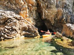 Excursion guidée en kayak de mer à Villajoyosa près de Benidorm, Alicante