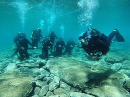 Découvrez la plongée sous-marine à partir de la plage de Mononaftis à Agia Pelagia près d'Héraklion.
