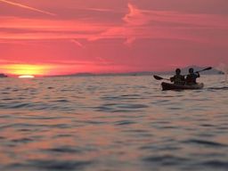 Excursion en kayak au coucher du soleil depuis Postira sur l'île de Brač