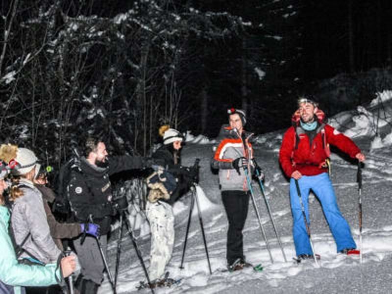 Randonnée Nocturne Raquettes à Neige à Megève