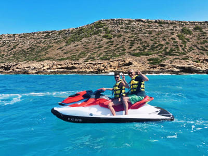 Excursion en jet ski dans la réserve naturelle de Los Deltas à Palma de Majorque