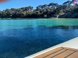 Coucher de soleil magique à Porquerolles dans la baie du Langoustier ou l'anse de la Courtade