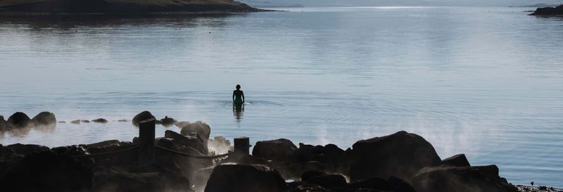 Excursion aux thermes d'Hvammsvík