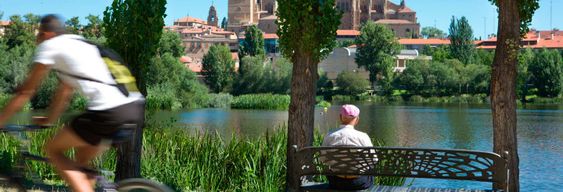 Balade à vélo dans Salamanque