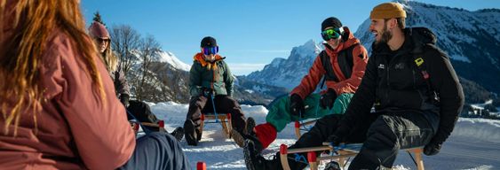 Balade en luge dans les Alpes bernoises