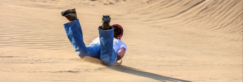 Sandboard sur les dunes de Tifnit