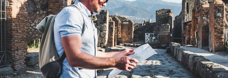 Excursion à Pompéi en train