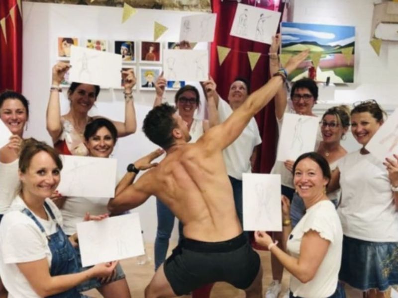 Apéro artistique modèle vivant à Castelnau-le-Lez (34)