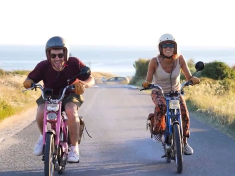 Balade en mobylette depuis Larmor-Plage (56)