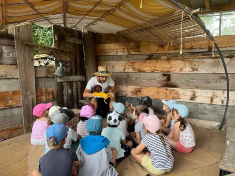 Atelier enfant histoire de graines à la Cueillette de l'Aragnon