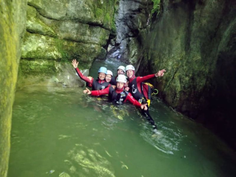Canyoning au Canyon d'Angon à Talloires-Montmin (74)