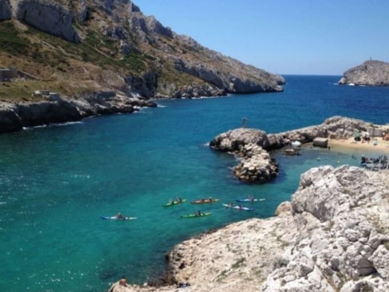 Découverte des Calanques Cap Croisette, les Goudes en kayak