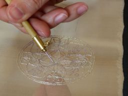 Atelier d'initation à la broderie de Lunéville  à Mirmande (26)