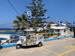 Crète : Malia, plage de Potamos et circuit en tuk-tuk à Sissi