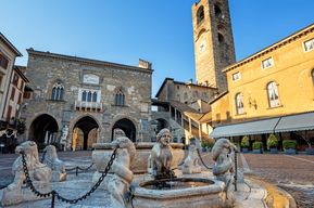 La vieille ville de Bergame : Visite à pied de découverte et de lecture