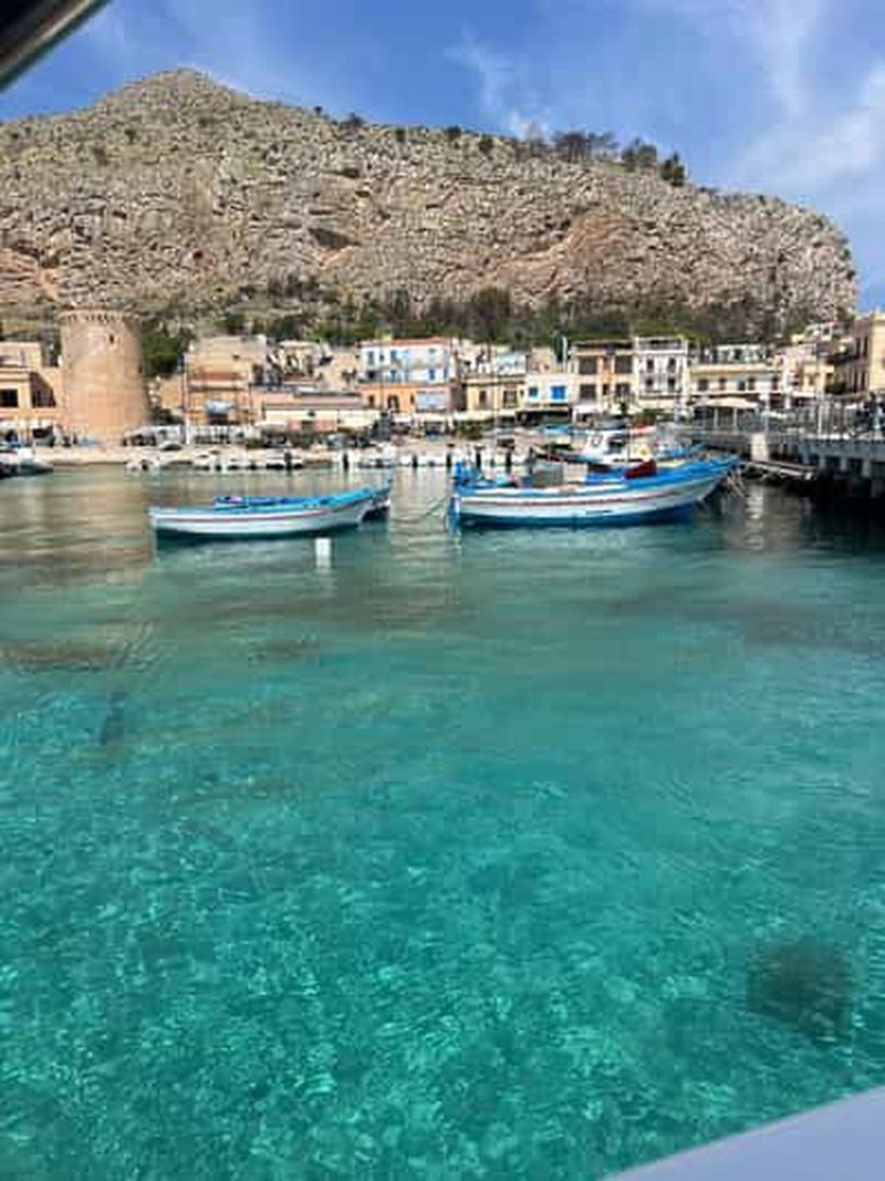 Palerme : excursion en bateau à Mondello et réserve naturelle avec collation et boissons