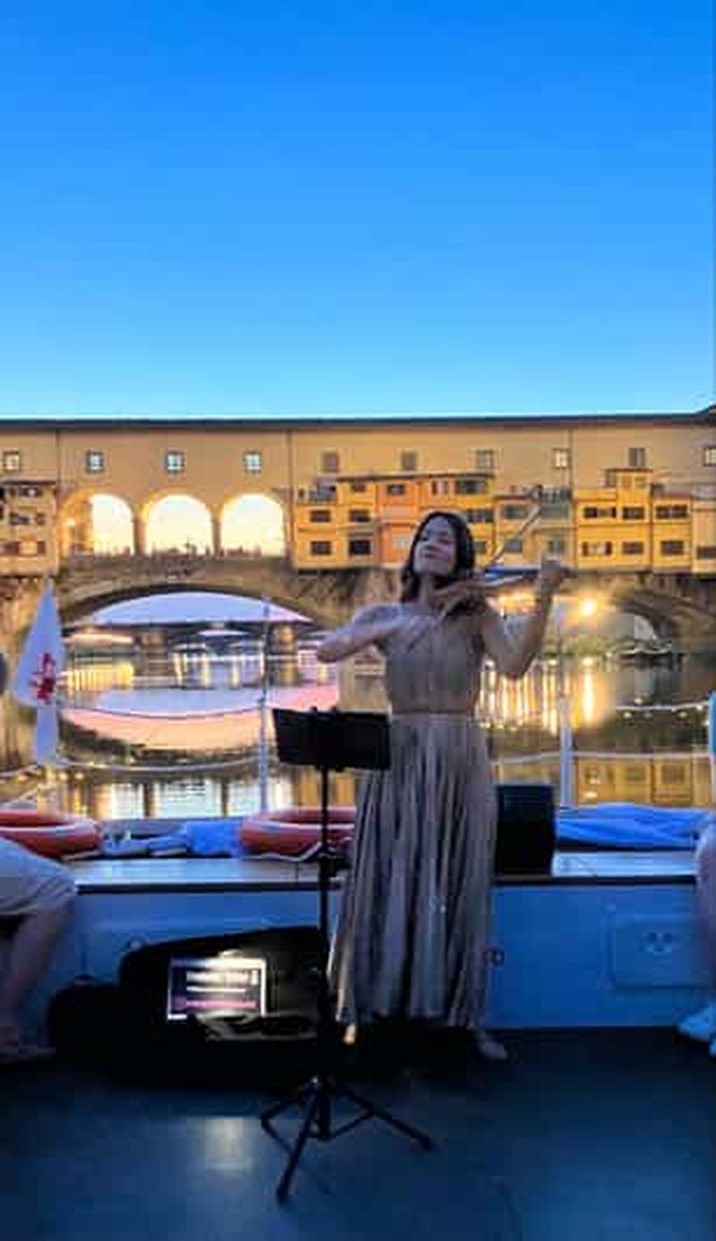Florence : Croisière sur l'Arno avec un concert