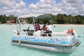 Bacalar : Lac des sept couleurs : excursion en ponton avec fruits