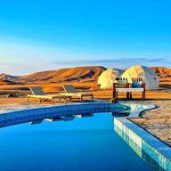 Marrakech : Agafay Desert Camp Déjeuner avec balade à dos de chameau et piscine
