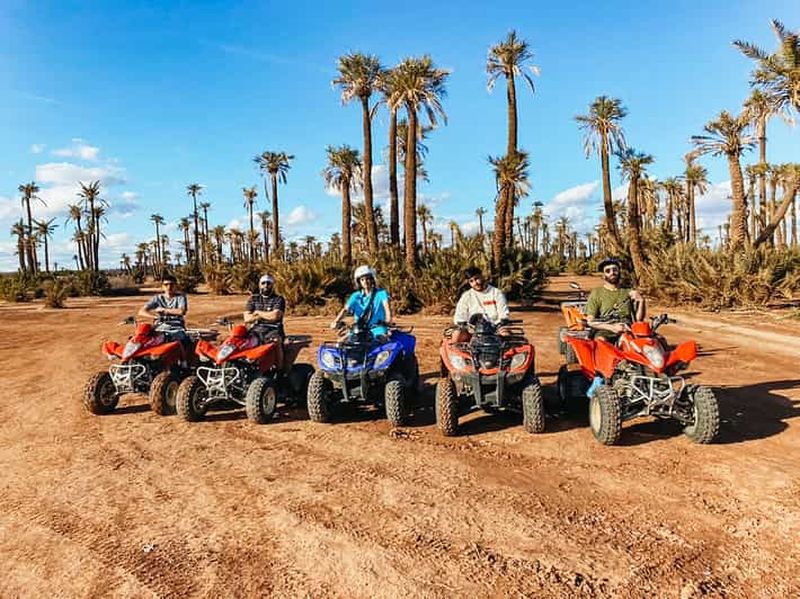 Marrakech : Excursion en quad à l'oasis de Palmiers et au désert de Jbilat