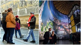 Dresde : Promenade guidée et billet d'entrée pour le panomètre