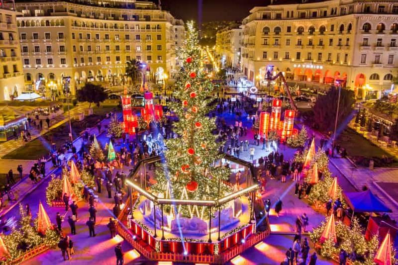 Thessalonique : visite du marché de Noël avec dégustation de douceurs