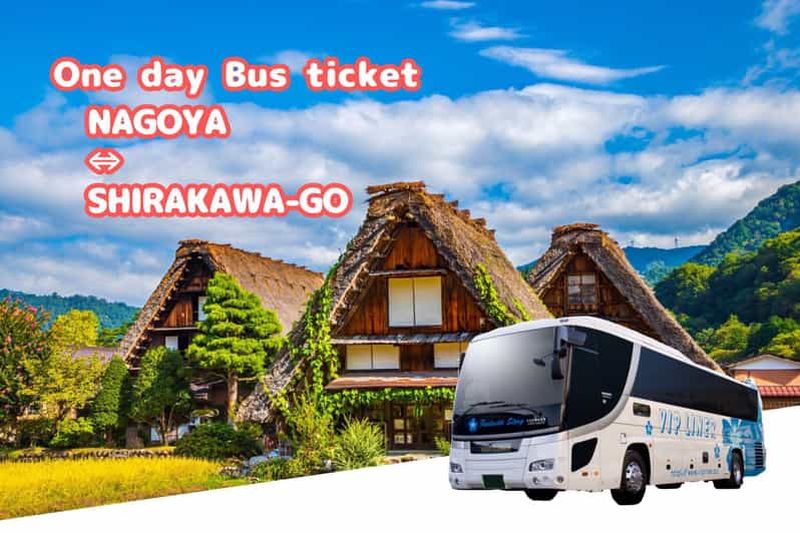 Shirakawa-go de Takayama/Nagoya Billet d'autobus d'une journée