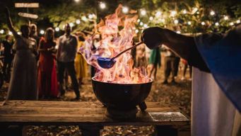 Saint-Jacques-de-Compostelle : Spectacle et dégustation de Queimada