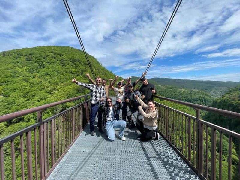 Depuis Kutaisi : Visite guidée des canyons et grottes de Martvili et Okatse