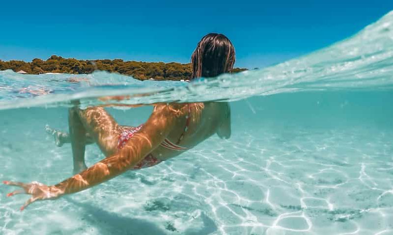 Au départ de Zadar : excursion d'une journée en bateau à la plage de Sakarun et à Dugi Otok