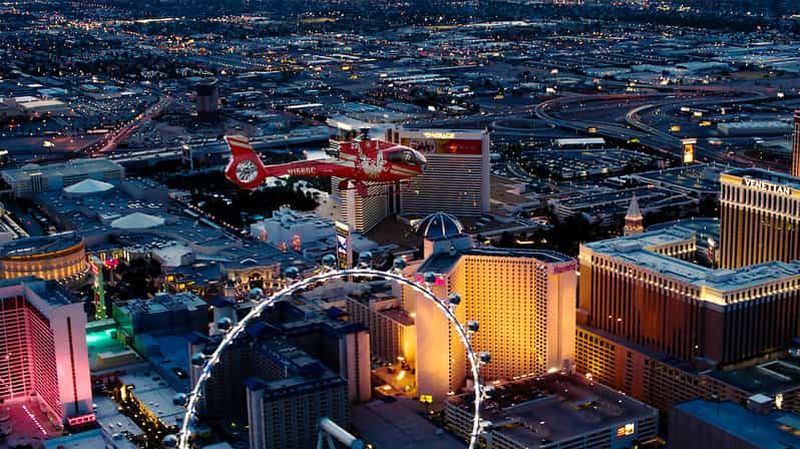 Las Vegas : Vol de nuit en hélicoptère au-dessus du Strip de Las Vegas