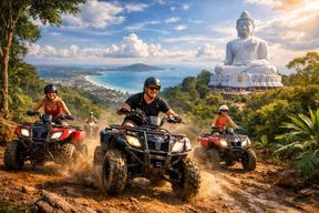 Expérience en quad hors-piste : sentiers boueux et jungle, avec visite du Big Buddha