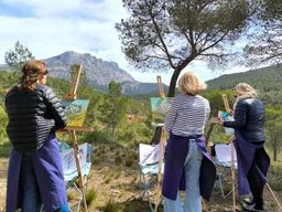 A Aix-en-Provence, atelier de peinture; sur les traces des grands-maîtres.