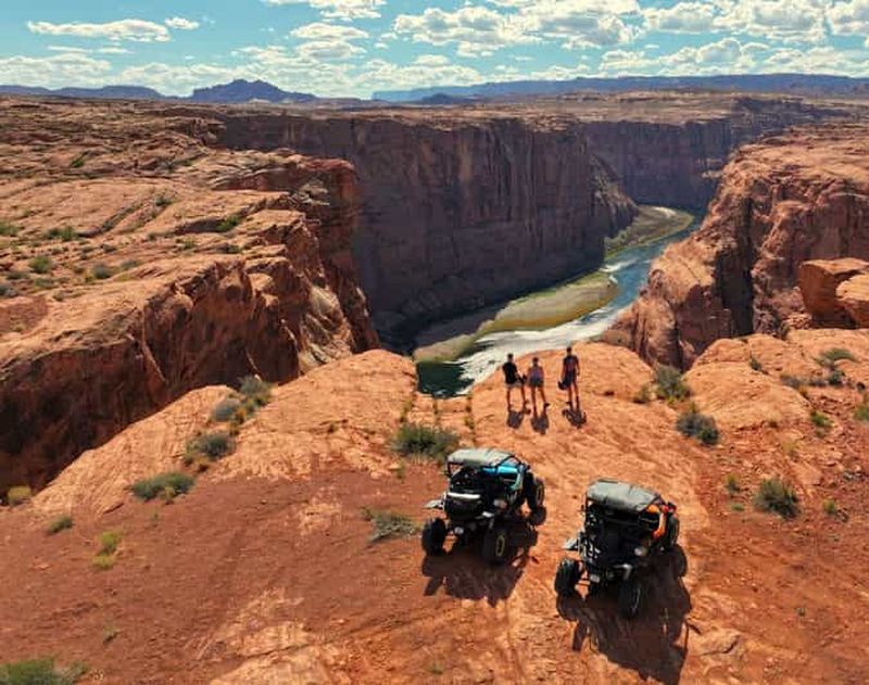 Page : circuit en UTV avec vue sur le fleuve Colorado depuis Horseshoe Bend