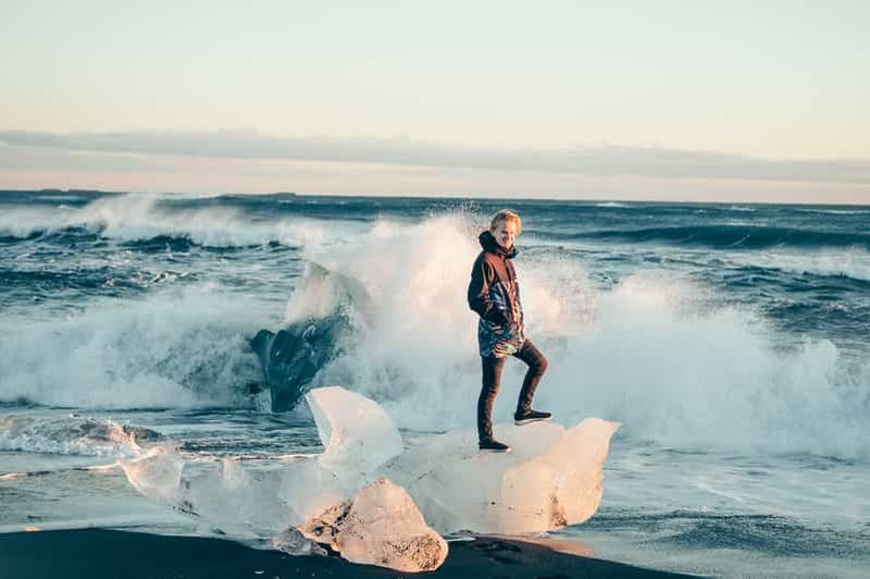 Reykjavik : Visite du lagon glaciaire de Jokulsarlon et de la plage de diamant